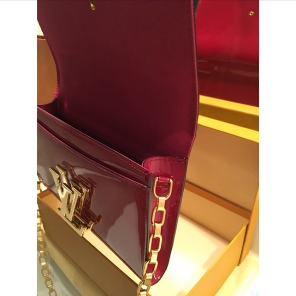 Louis vuitton lipstick red Chain Louise PM handbag bag - Picture 5 of 8